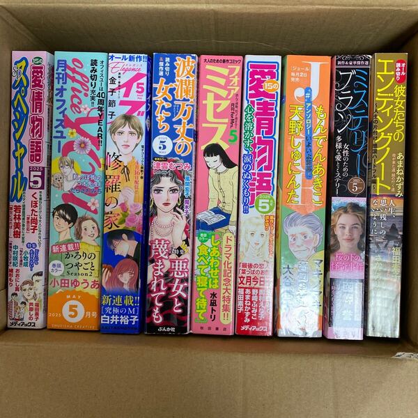 オフィースユー5エレガンスイブ5フォアミセス5ジュール5愛情物語5スペシャル5ミステリーブラン5波乱万丈の女たち5 他1冊 計9冊
