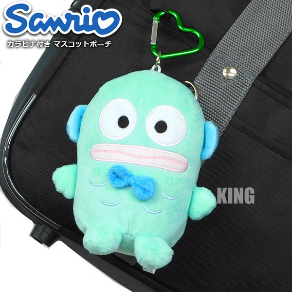 送料無料 サンリオ ハンギョドン グッズ カラビナ付き ぬいぐるみ マスコットポーチ キーホルダー ストラップ レディース キッズ 新品□