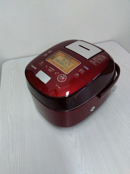 【TOSHIBA】真空圧力IH炊飯ジヤー1.0Lタイプ 【ジャンク品】 修理 部品取り グランレッド(色)