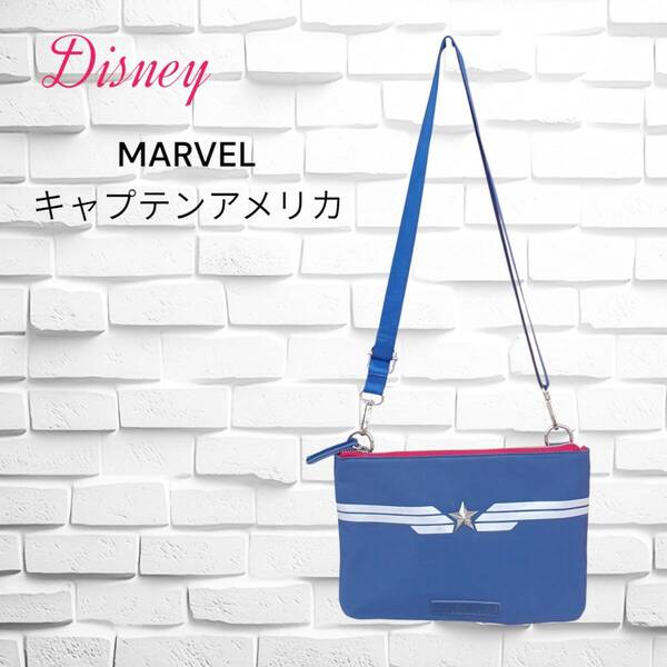 ディズニー MARVEL キャプテンアメリカ サコッシュ / Disney ショルダーバッグ 肩掛け 斜めがけ レディース キッズ