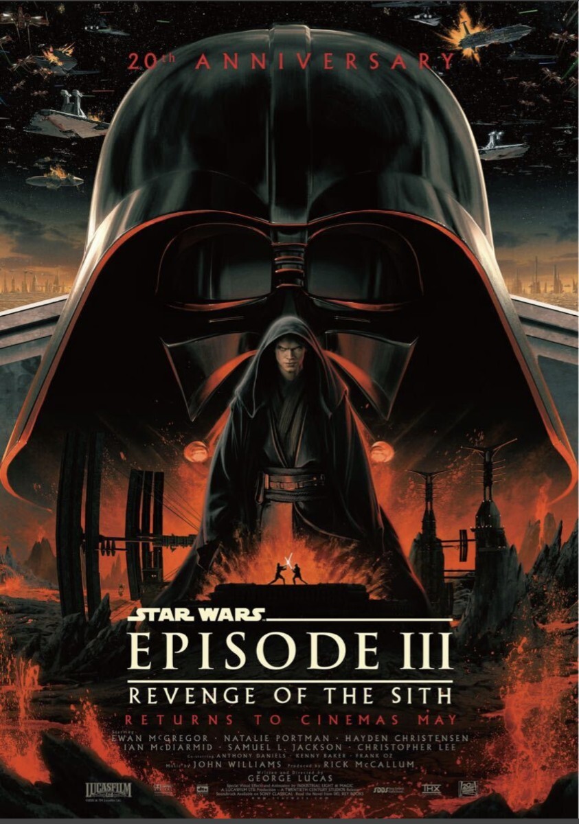 アナキン　オビワン　特大バナー　STAR WARS エピソード3 ポスター STAR WARS EP3 特大ポスター3柄セットTX-PT-SWEP3