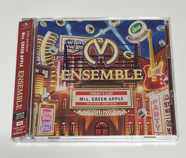 【CD欠品 DVDのみ】 Mrs. GREEN APPLE ENSEMBLE 初回限定盤 ミセスグリーンアップル #B286