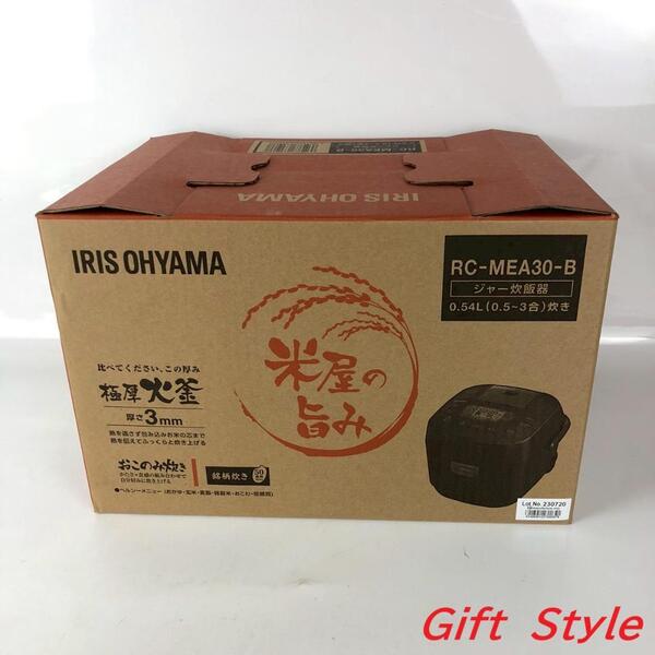 アイリスオーヤマ 銘柄炊き ジャー炊飯器 3合 RC-MEA30-B ブラック