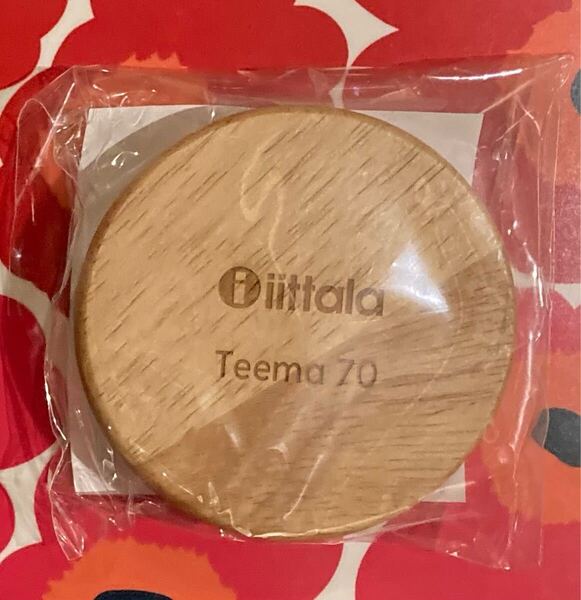 再↓非売品レア★iittalaイッタラ★大人気オリジナル木製マグ蓋 ノベルティー ウッドカバー 300mlマグカップ対応