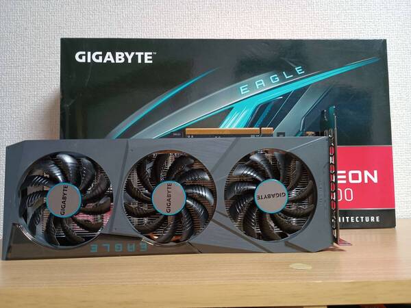 GIGABYTE Radeon RX 6600 Eagle 8G グラフィックカード WINDFORCE 3X 冷却システム 8GB 128-bit GDDR6 GV-R66EAGLE-8GD ビデオカード
