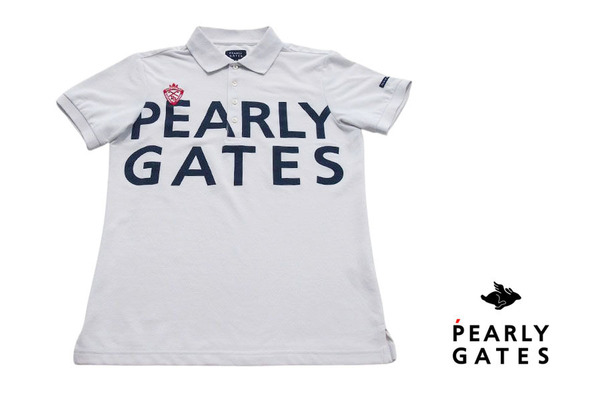 送料無料★【中古】パーリーゲイツ|pearly gates|刺繍入り半袖ポロシャツ|メンズゴルフウェア|5
