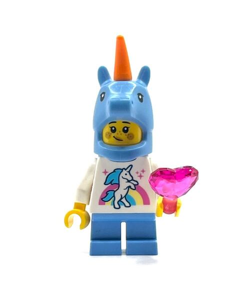 即決 新品 未使用 レゴ LEGO ミニフィグ シティ ミニフィギュア ユニコーンTシャツの女の子 ユニコーンの被り物 子ども