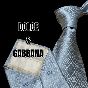 DOLCE & GABBANA ライトブルー系 総柄 イタリア製