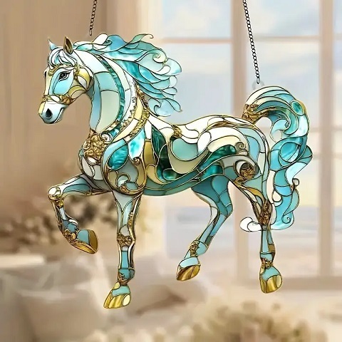 馬(19.8㎝) サンキャッチャー アクリル板(2D)