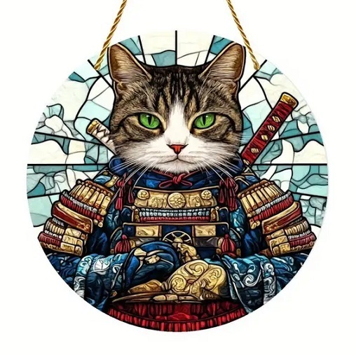 サムライキャット(a) サンキャッチャー アクリル板(2D)