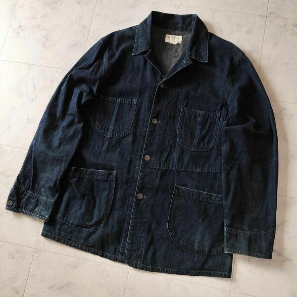 RRL 日本製 レイルマンジャケット カバーオール デニム L アクティ21 ダブルアールエル RAILMAN'S JACKET レイルロード ワークジャケット