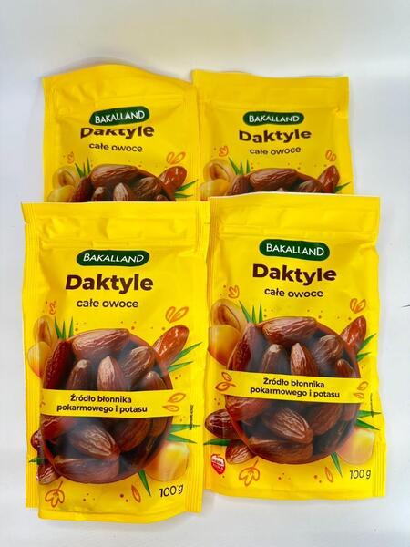 0182 BAKALLAND Daktyle デーツ 100g 4袋セット