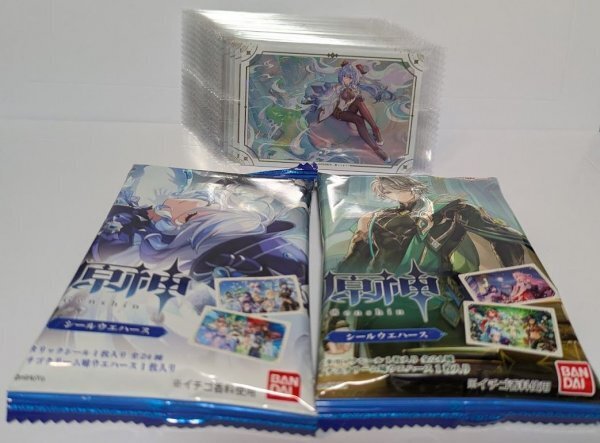 原神 シールウエハース 全24種 フルコンプ Genshin impact ステッカー バンダイ BANDAI