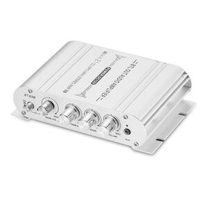 電源アダプター付属 サブウーファーアンプ 用 ヨット 車 家庭 オーディオアンプ 2.1CH ステレオ HiFi Mini Nob