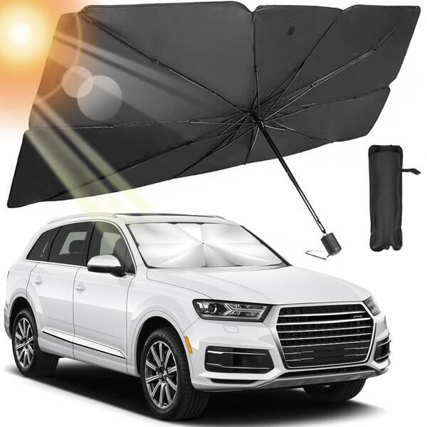 サンシェード サンシェード 断熱, カー用品, 折りたた式 遮光, 遮熱, 日除け uvカット, 車サンシェード 紫外線遮蔽, 傘