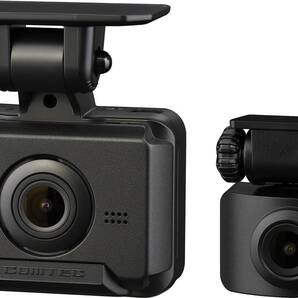 Full 前後200万画素 HD GPS搭載 コンパクト 32GBmicroSDカード付属 前後2カメラ 後続車両接近お知らせ機能