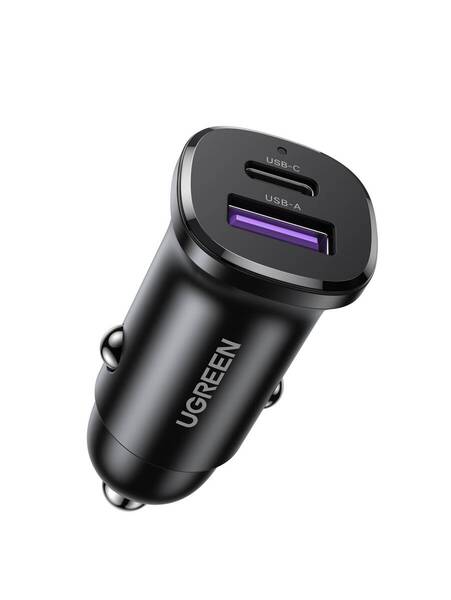 UGREEN シガーソケット USB C カーチャージャー 2ポート 52.5W【PD30W+SCP22.5W 急速充電】 PD3