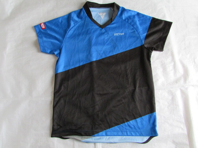 USED品 引っ掛け・シワ有り メンズ Mサイズ VICTAS 半袖 ゲームシャ
