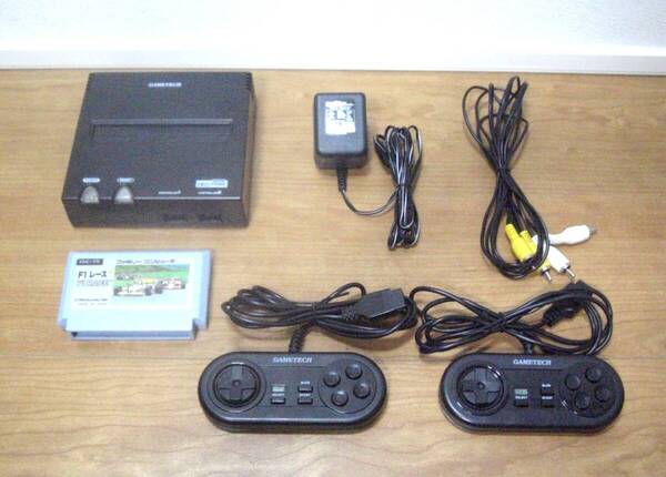 【即決・送料無料】NEO FAMI ネオファミ 本体 F1レース ファミコン ゲーム 互換機 GAMETECH【動作品】