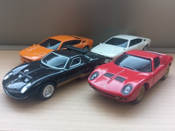 ランボルギーニ ミニカー4台セット 送料無料 ゆうパケットポストmini
