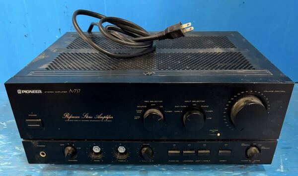 動作品 Pioneer A-717 プリメイナンプ パイオニア ステレオアンプ アンプ オーディオ機器 送料無料