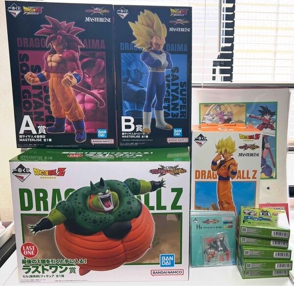 一番くじ ドラゴンボール VSオムニバスCROSS A賞 B賞 C賞 ラストワン賞 フィギュアと下位賞セット 悟空 ベジータ セル 超サイヤ人