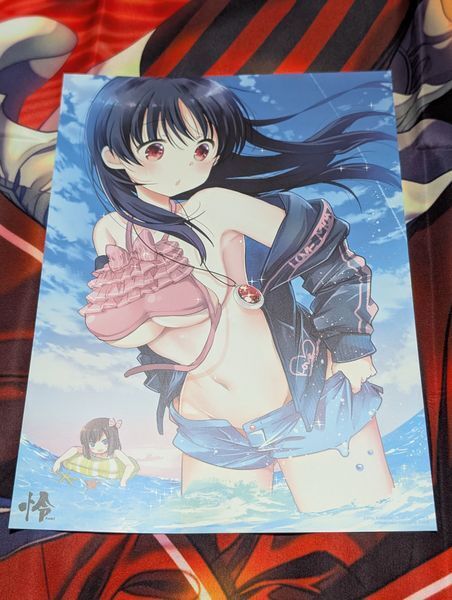 【未使用】咲-Saki- 清水谷竜華&園城寺怜 ミニお風呂ポスター とらのあな特典 怜-Toki-7巻