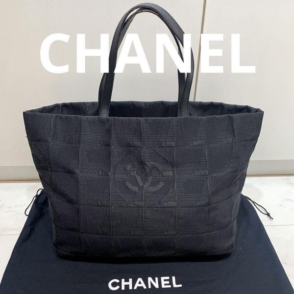 ☆美品☆CHANEL ニュートラベルライン MM トートバッグ 黒 A47147
