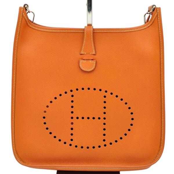 HERMES エルメス 美品 エヴリン 2 PM オレンジ系 □I刻印 ショルダーバッグ