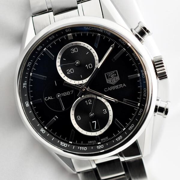 TAG HEUER タグホイヤー 磨き済 CAR2110-4 カレラ キャリバー1887