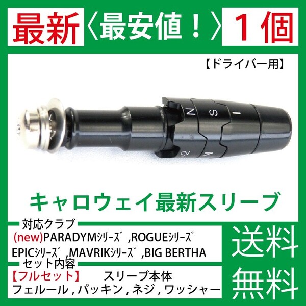 【最新】【1個】キャロウェイ ゴルフ ドライバー スリーブ シャフト PARADYM パラダイム ROGUE ローグ EPIC エピック マーベリック Y