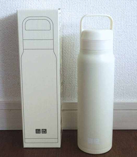 ユニクロ感謝祭2025 炭酸対応ステンレスボトル ノベルティ オフホワイト【新品未使用】