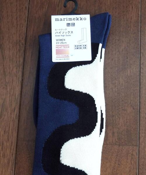 ユニクロ UNIQLO マリメッコ marimekko ヒートテックハイソックス WOMEN 23-25cm【新品未使用】