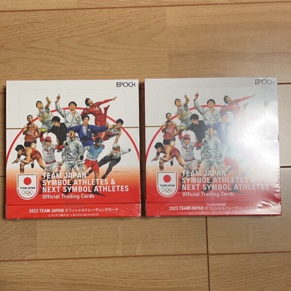 送料無料【新品未開封ボックス】EPOCH 2023 TEAM JAPAN 2BOX SYMBOL ATHLETES エポック オリンピック