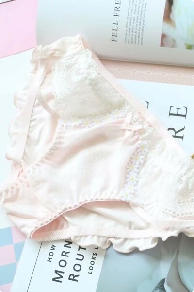 新品!送料無料!レディースパンツ 可愛いプレーンショーツリボン セクシー パンティ 婦人肌着 女性下着 Lサイズ ピンク(a134)