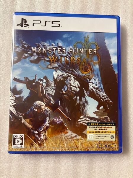 新品未開封 モンスターハンターワイルズ PS5ソフト PS5 MONSTER HUNTER WILDS モンハン 限定特典プロダクトコード