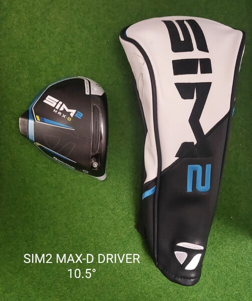 TaylorMade SIM2 MAX-D ドライバー ヘッド 10.5°+ヘッドカバー 日本仕様 テーラーメイド シム2 マックス ディー ヘッドのみ 送料無料