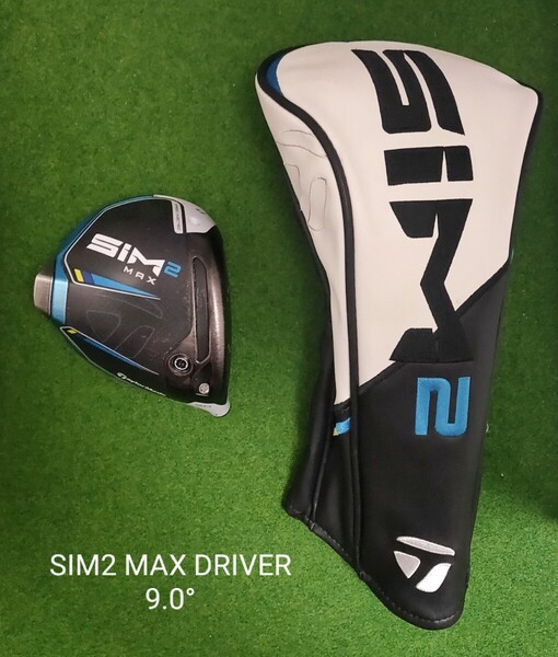 TaylorMade SIM2 MAX ドライバー 9.0° +ヘッドカバー テーラーメイド シム2 マックス ヘッドのみ 送料無料