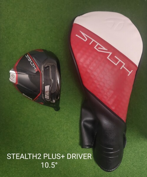 TaylorMade STEALTH2 PLUS+ DRIVER 10.5° ヘッド+ヘッドカバー テーラーメイド ステルス2 プラス ドライバー ヘッドのみ 送料無料