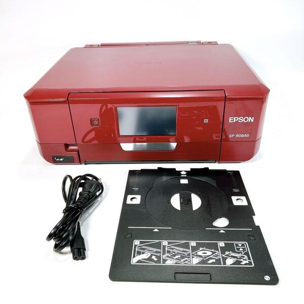 EPSON インクジェット プリンター 複合機 カラリオ EP-808AR 赤