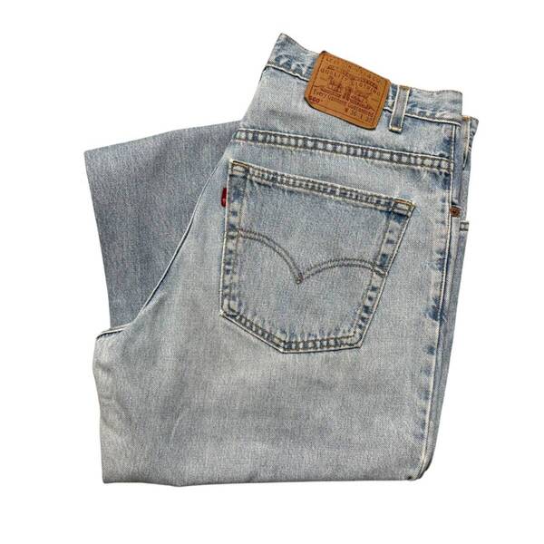 古着 W36 L32 90s USA製 Levi's 560 リーバイス デニムパンツ デニム ジーンズ ルーズ バギー ワイドテーパード 極太 青 ブルー
