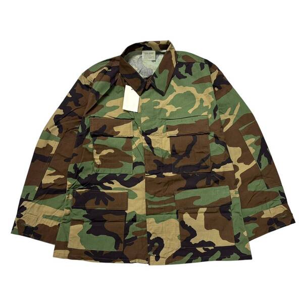 M-XXS デッドストック 新品 90s 米軍 実物 ウッドランドカモ BDU リップストップ ミリタリージャケット ショート丈 短丈 MEDIUM XX-SHORT