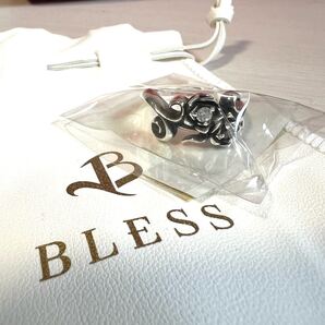【未使用品】 BLESS リング ローズ シルバー925 指輪 17号〜18号