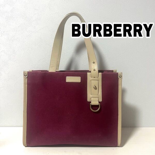 Burberry バーバリー ノバチェック トートバッグ キャンバス レザー