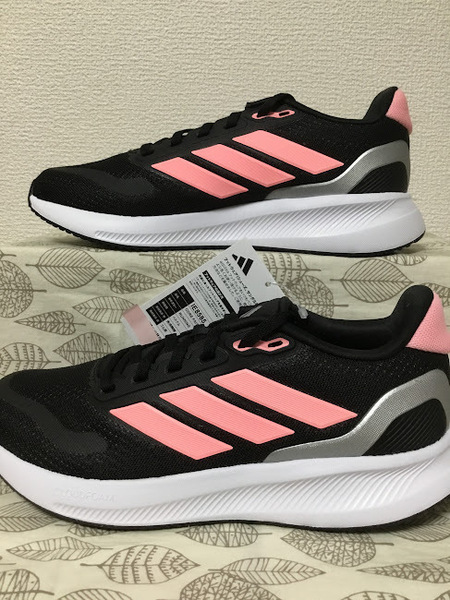 ◎新品 送料込 24.0 アディダス adidas スニーカー 黒桃 03 0523