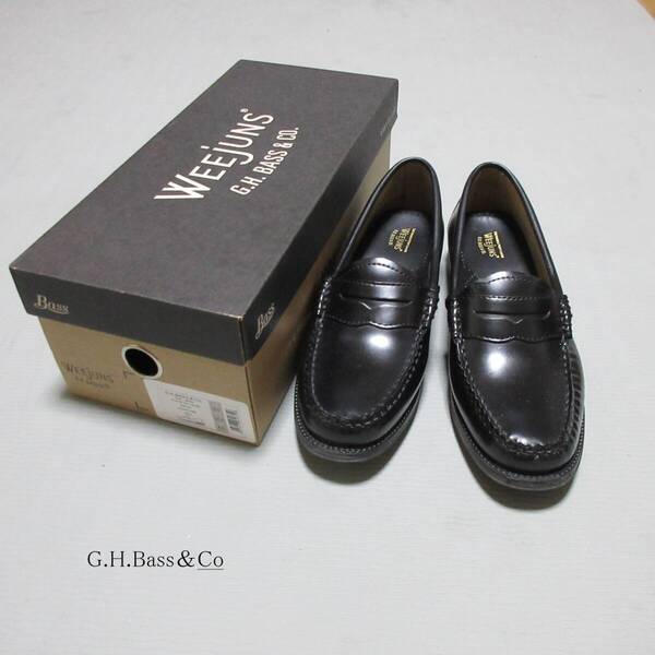 G.H.Bass&Co. ジーエイチバス ローファー 38.5cm 41710D / BLACK (RUBBER SOLE) 美品
