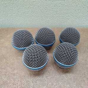 SHURE 、BETA58 BETA58A SM58 SM58S SM58LC交換用 マイク グリルヘッド グリルボール5個