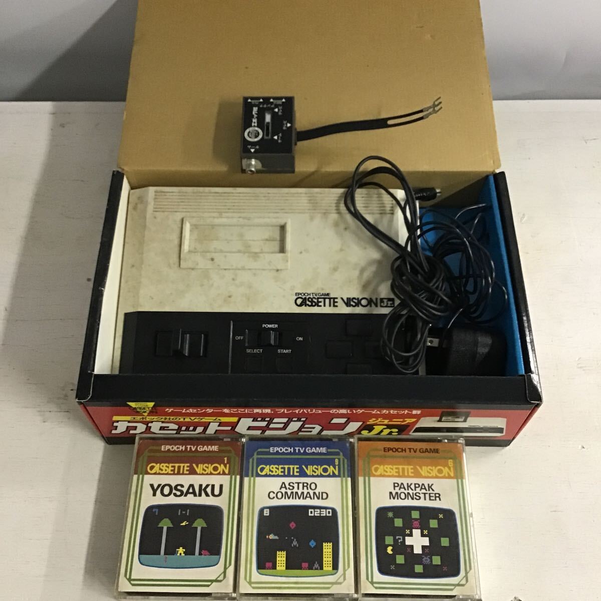 スーパーカセットビジョン本体、ソフト5本セット（ジャンク品