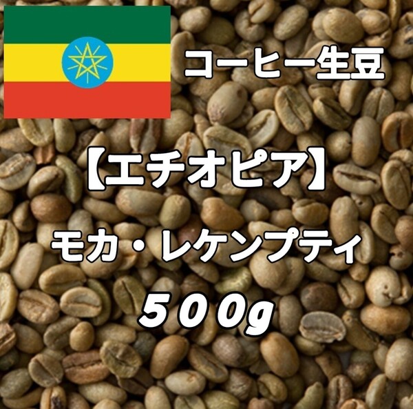 【エチオピア】モカ・レケンプティG4 コーヒー生豆500g(コーヒー生豆 自家焙煎 コーヒー豆 コーヒー 珈琲)