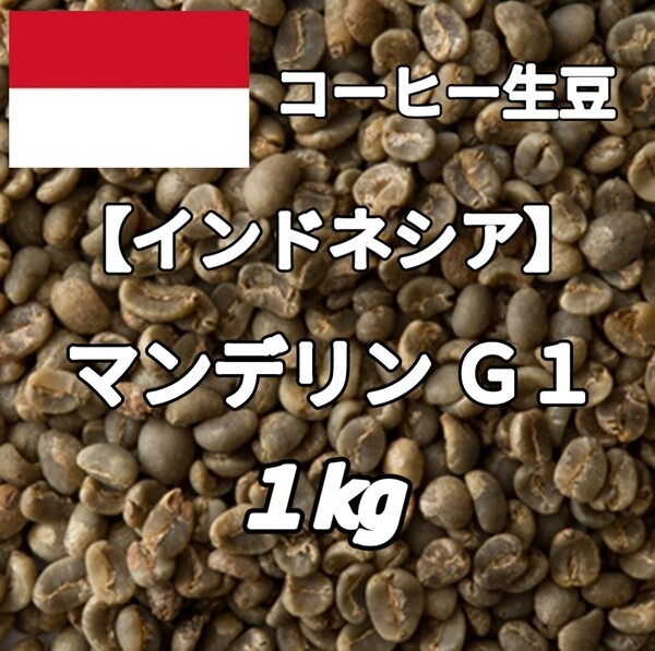 【インドネシア】マンデリン G1 コーヒー生豆 1kg(コーヒー生豆 自家焙煎 コーヒー豆 コーヒー 珈琲)
